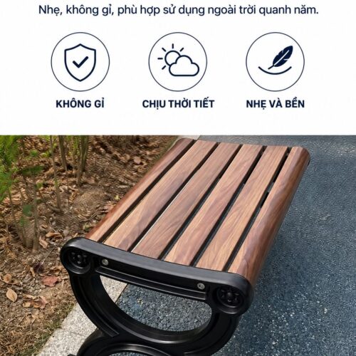 Chân ghế composite sợi thủy tinh GEV-CV-106-C không gỉ, nhẹ, chịu thời tiết