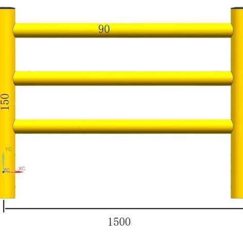 Lan can lối đi bộ nhà xưởng GEV-LC2-3t